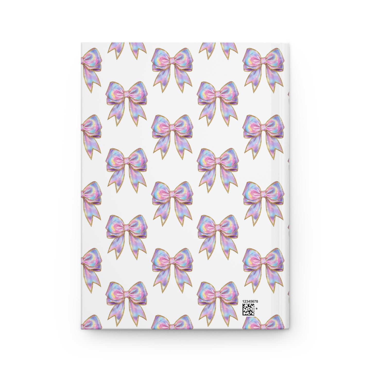 Iridescent Glitter Bow Notebook