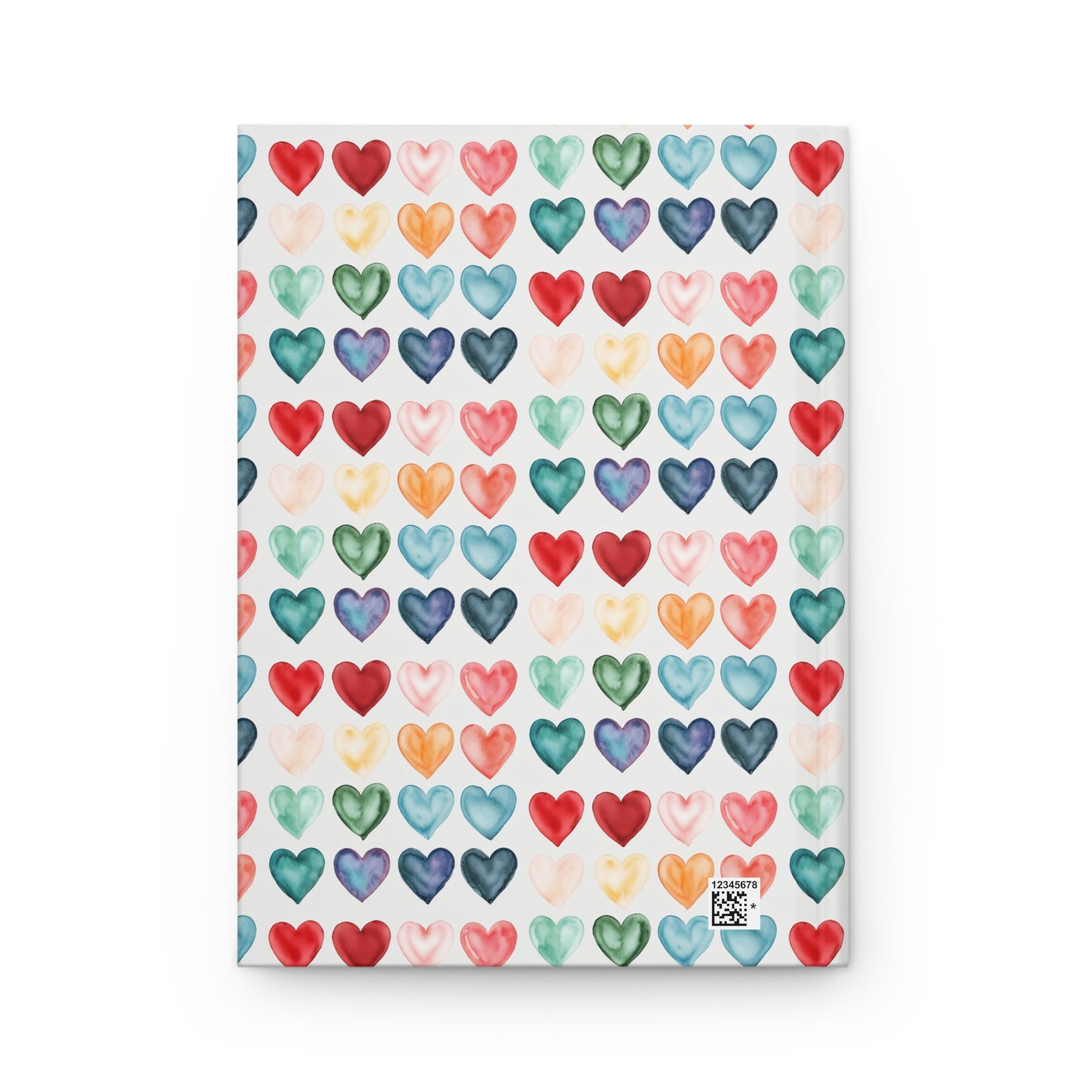 Colorful Hearts Notebook