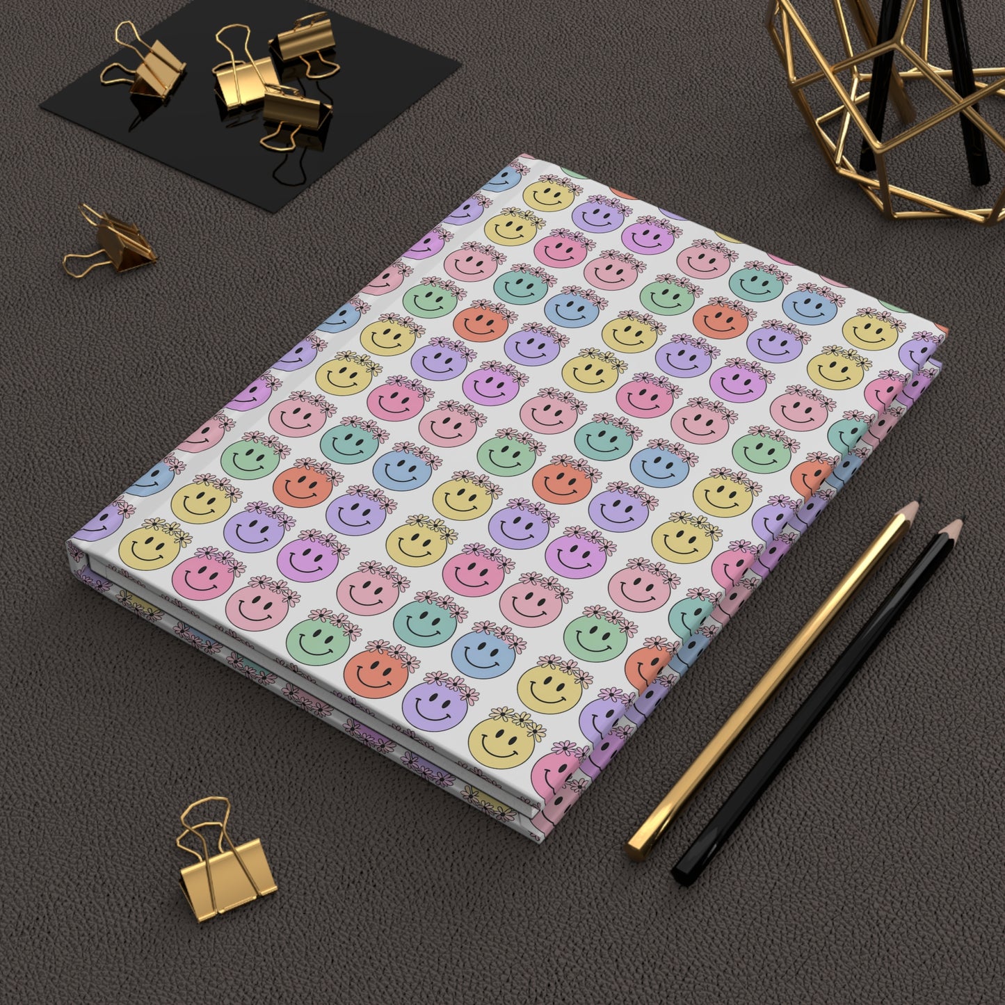 Hippie Smiley Face Notebook
