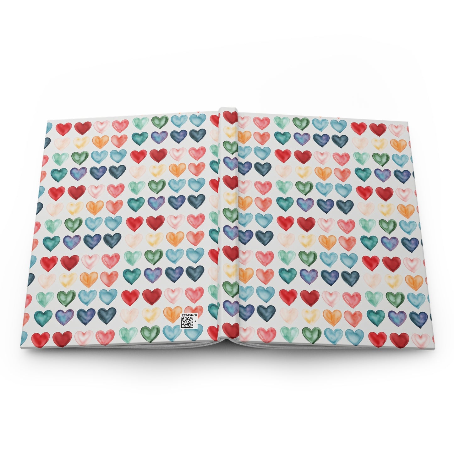 Colorful Hearts Notebook