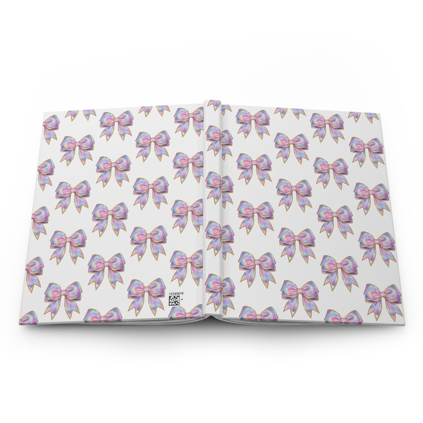 Iridescent Glitter Bow Notebook