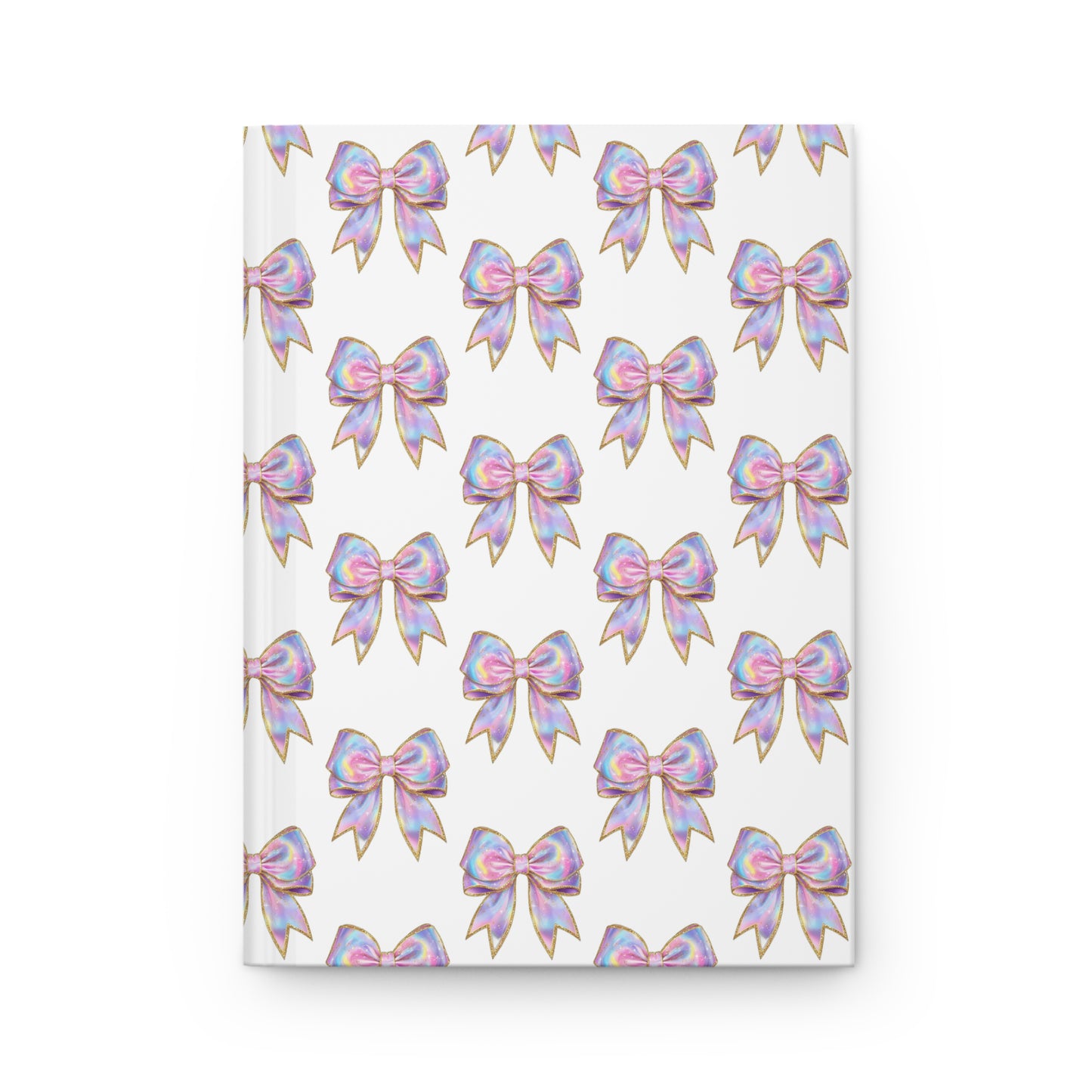 Iridescent Glitter Bow Notebook