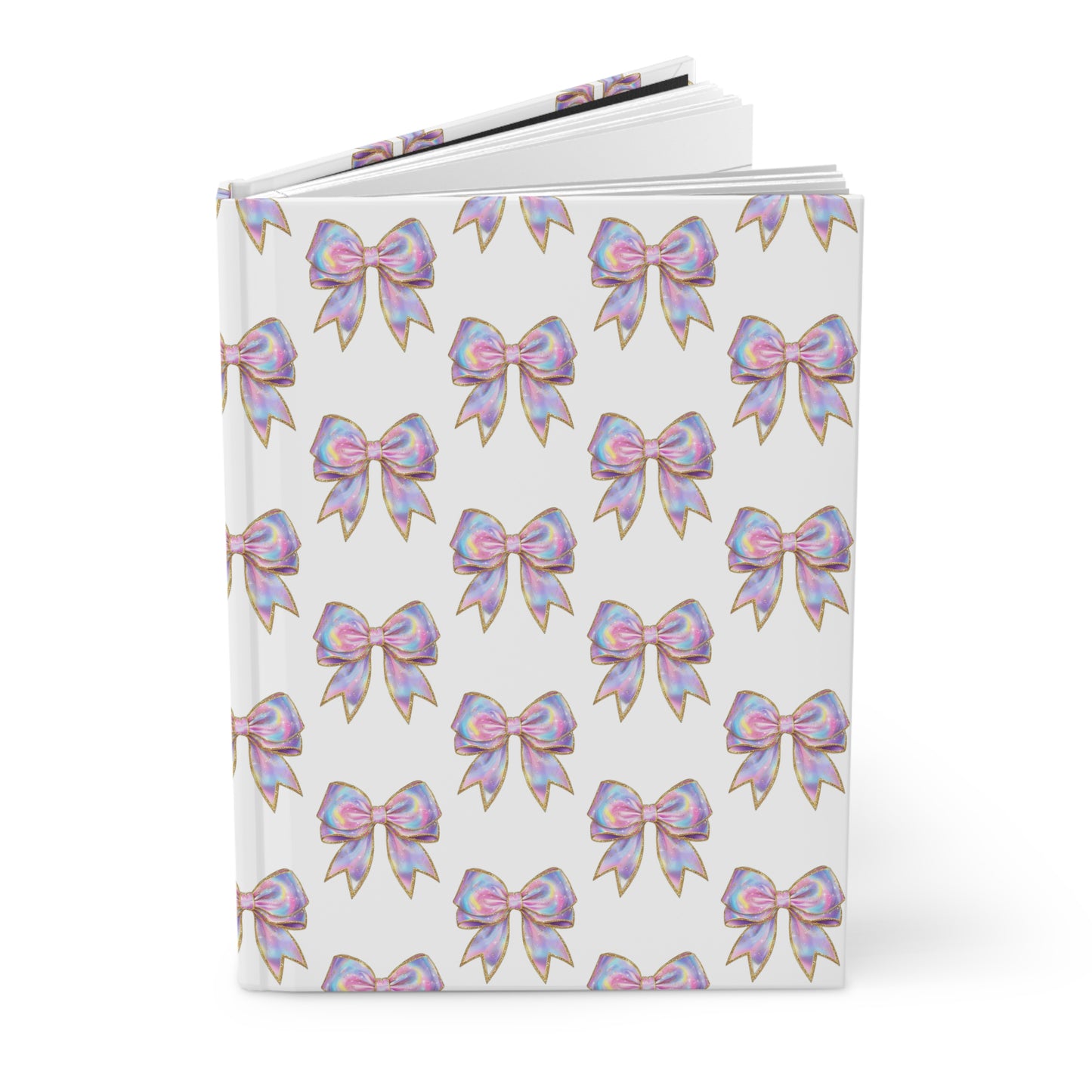 Iridescent Glitter Bow Notebook