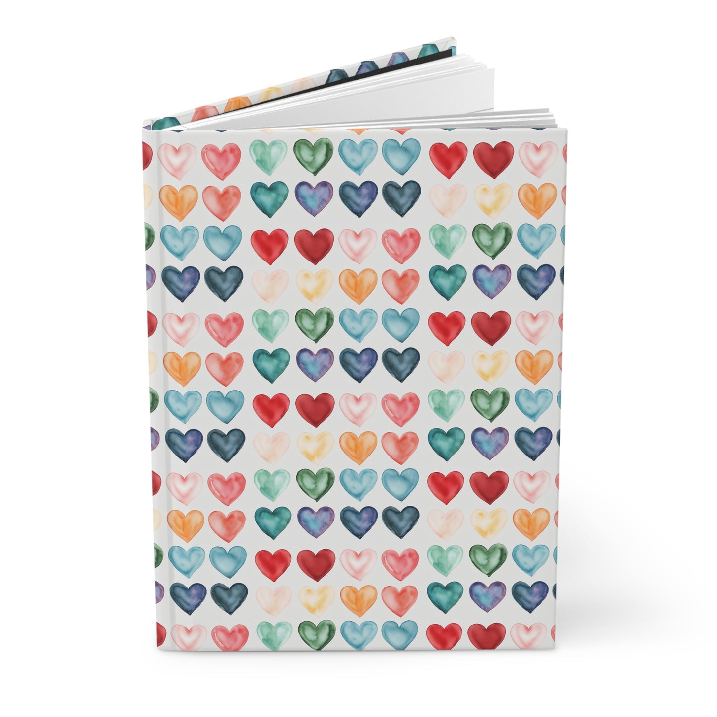 Colorful Hearts Notebook